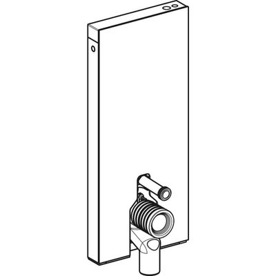 Geberit Monolith Plus Sanitärmodul für SWC 114 cm Steinzeug Betonoptik, Aluminium, 1140 x 505 x 106 mm, Farbe grau Bild 12
