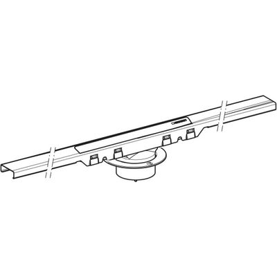 Geberit Duschrinne CleanLine50 30-90 cm, schwarzchrom / gebürstet, 10 x 900 x 900 mm, Farbe schwarzchrom Bild 6