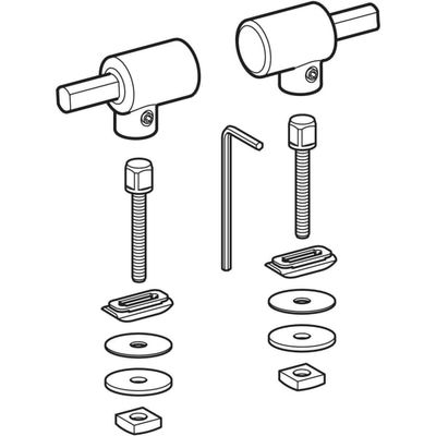 Geberit Set Scharniere, für WC-Sitz, mit Absenkautomatik zu 571005 Bild 2