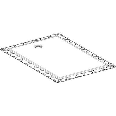 Geberit Duschflaeche aus Varicor, bodeneben,800 x 1200 mm, weiss, 18 x 1200 x 800 mm, Farbe weiß Bild 4