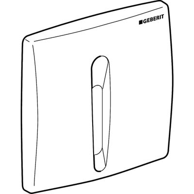 Geberit Abdeckplatte aus Kunststoff, für Urinalsteuerung, Farbe weiß Bild 2
