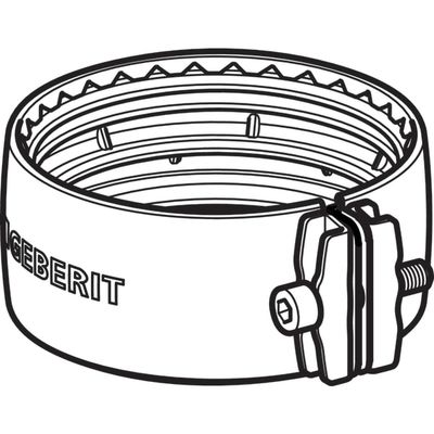 Geberit Spannverbinder, 52 mm, Farbe silber Bild 3