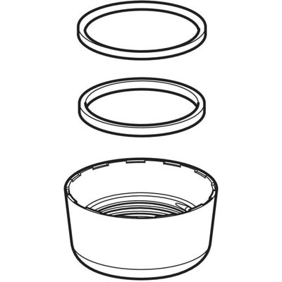 Geberit Überwurfmutter, für Aufputz-Spülkasten AP 112, AP116 und AP 117, Farbe weiß Bild 2