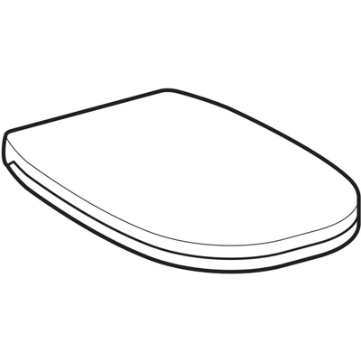 Geberit 500 by Citterio WC-Sitz, weiss Scharniere verchromt, Farbe weiß Bild 3