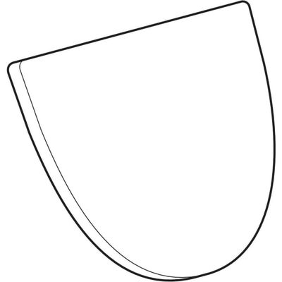 Geberit Urinal-Deckel, mit Scharnieren verchromt, Farbe chrom Bild 2