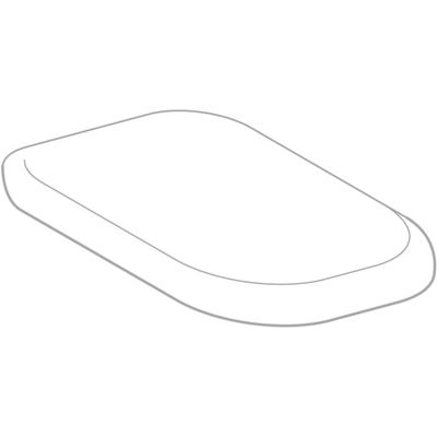 Geberit Emani by A. Citterio WC-Sitz, weiss Scharniere verchromt, mit Absenkautomatik, Farbe weiß Bild 3