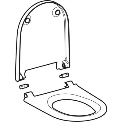 Geberit WC-Sitz, für AquaClean Alba, Farbe weiß Bild 2