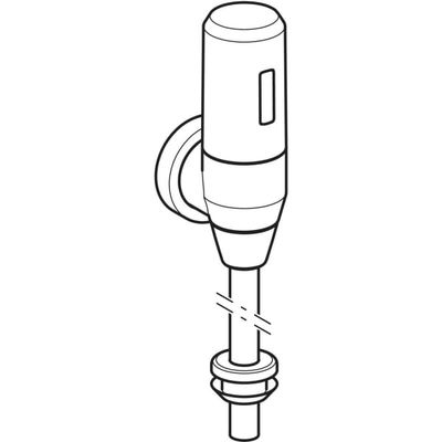 Geberit DrSp. für Urinal, mit elektron. Spül IR Batteriebetrieb, Aufputz Bild 5