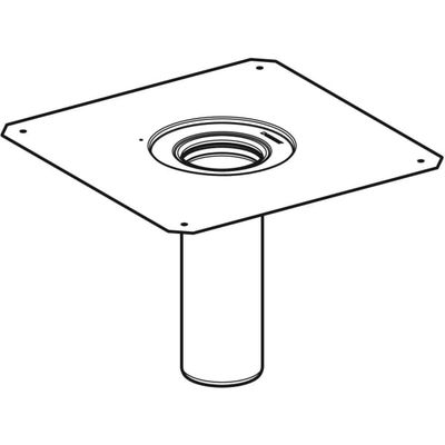 Geberit Dampfsperrenanschluss CrNi-Stahl 1.4301, DN 90, Farbe schwarz Bild 4