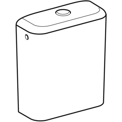 Geberit iCon AP-SPK aufgesetzt, eckig 2-M-Sp, Wasseranschluss seitl, weiss Tect, 425 x 375 x 145 mm, Farbe weiß Bild 9