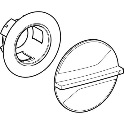 Geberit Betaetigungsgriff, zu UP-Kugelhahn, mit Befestigung =15/20, DN 1, Farbe silberfarben Bild 4