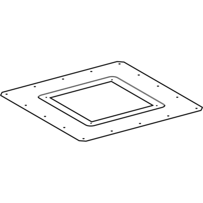 Geberit Befestigungsblech 60 x 60 cm verzinkt, inklusive 4 Befestigungsschrauben, Farbe silber Bild 3