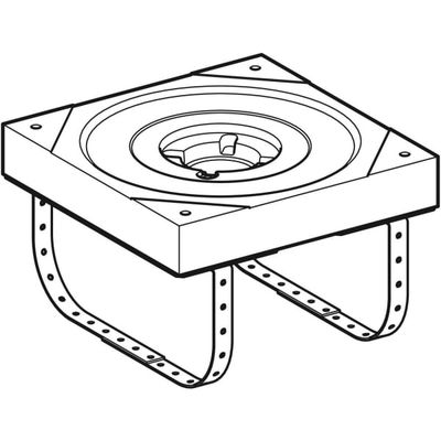 Geberit Pluvia Einbaustaender, für Massivdaecher, Farbe grau Bild 3