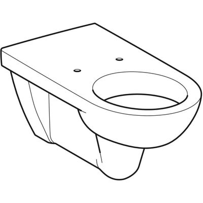 Geberit Wand-Tiefspül-WC, barrierefrei, Ausladung 700 mm, 340 x 355 x 700 mm, Farbe weiß Bild 8