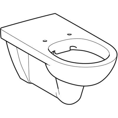 Geberit Wand-Tiefspül-WC, spül randlos, barrierefrei,700 mm, 340 x 355 x 700 x 700 mm, Farbe weiß Bild 9