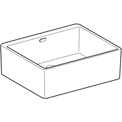 Geberit Publica Mehrzweckbecken, 60 x 20 x 50 cm, mit Überlauf, Farbe weiß Bild 5