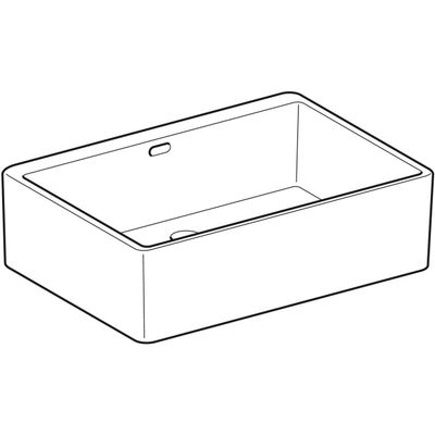 Geberit Publica Mehrzweckbecken, 70 x 20 x 50 cm, mit Überlauf, Farbe weiß Bild 5