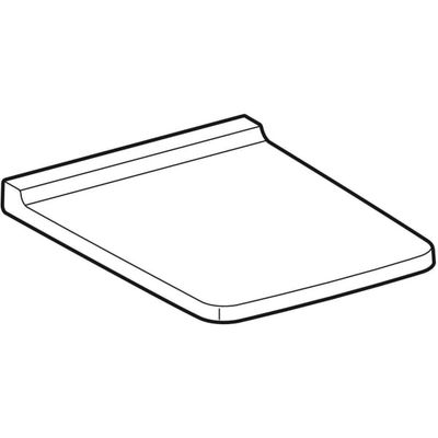 Geberit Xeno2 WC-Sitz mit AS-Autom, QuickRelease, WrapOver, chrom Scharnier, Befestigung von oben, 440 x 300 mm, Farbe weiß Bild 6