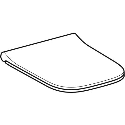 Geberit Smyle WC-Sitz, eckig, schmales Design Sandwichform, Farbe weiß Bild 6
