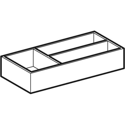 Geberit Xeno2 Schubladeneinsatz T-Teilung 32,3 x 6,2 x 15 cm, Farbe grau Bild 5