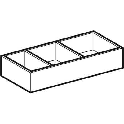 Geberit Xeno2 Schubladeneinsatz H-Teilung 32,3 x 6,2 x 15 cm, Farbe grau Bild 5