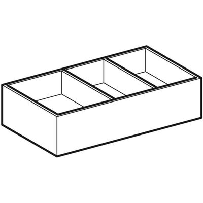 Geberit Xeno2 Schubladeneinsatz H-Teilung 37,3 x 6,2 x 20,8 cm, Farbe grau Bild 6