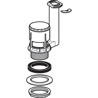 Geberit Bassin Typ 280, für Spülventil Rd 60 x 1/8, Länge 30 mm Bild 2