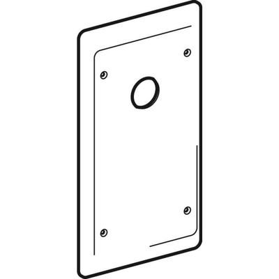 Geberit Abdeckplatte, für UP-Geruchsverschluss, für Waschtisch, Farbe weiß Bild 2