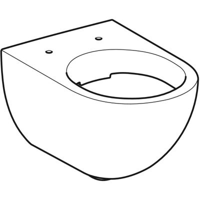 Geberit Wand-Tiefspül-WC, spülrandlos, mit verdeckte Befestigung, KeraTect, 340 x 355 x 510 x 510 mm, Farbe weiß Bild 7