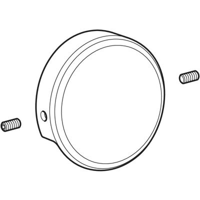 Geberit Abdeckung komplett, für Sprühkopf verschraubt, ohne Logo Bild 2
