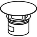 Geberit Clou Ventilabdeckung, mit O-Ring, Farbe silberfarben Bild 3