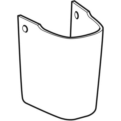 Geberit Renova Compact Halbsaeule, weiss KeraTect, 310 x 220 x 240 mm, Farbe weiß Bild 6