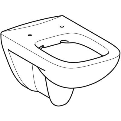 Geberit Wand-Tiefspül-WC, spülrandlos, KeraTect, 345 x 355 x 540 x 540 mm, Farbe weiß Bild 8