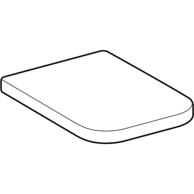 Geberit WC-Sitz mit AS-Autom, QuickRelease, eckig, WrapOver, Befestigung von oben, 440 x 360 mm, Farbe weiß Bild 6