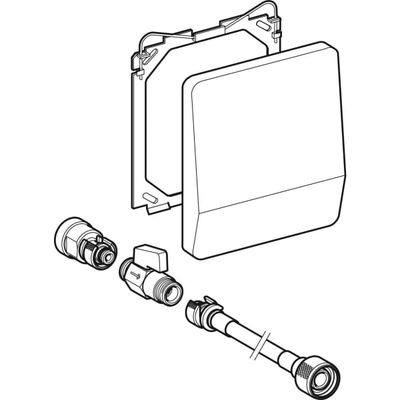 Geberit Renovierungsset, für Urinalsteuerung Abdeckplatte ohne Betätigungsplatte18 x 2 cm Bild 3