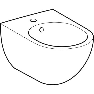 Geberit Acanto Wandbidet, mit Überlauf, Farbe weiß Bild 5
