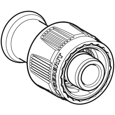 Geberit Mapress Kupfer Pressfitting-Übergang, mit MasterFix 15 mm x MF20, Rotguss, 54 mm, Farbe kupfer Bild 4