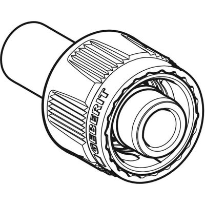 Geberit Mapress Kupfer Pressfitting-Übergang mit MasterFix 15 mm x MF20 mit Einschubende, Rtg, 56 mm, Farbe kupfer Bild 3