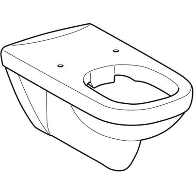 Geberit Square Wand-Tiefspül-WC, spülrandlos, barrierefrei, Ausladung 700 mm, 360 x 390 x 700 mm, Farbe weiß Bild 8