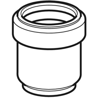 Geberit PE Anschlusssteckmuffe, mit Lippendichtung d32 / di32 L2,5, 48 mm, Farbe schwarz Bild 4