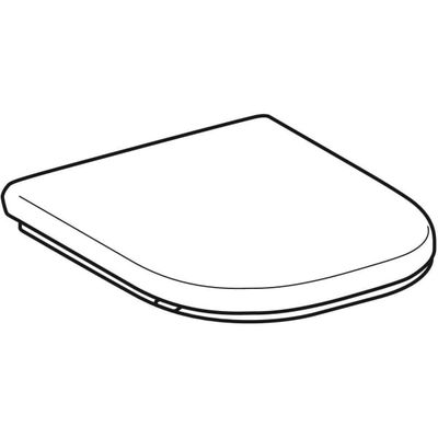 Geberit WC-Sitz, barrierefrei, anti bakt, WrapOver, eckig, Befestigung von unten, 50 x 470 x 400 mm, Farbe weiß Bild 6