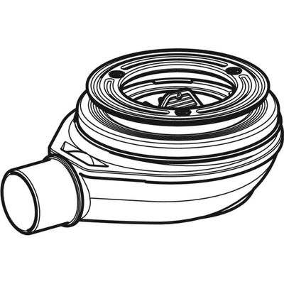 Geberit Duschwannenablauf d90 Sperrwasserhöhe d40 PP, 30 mm Bild 5
