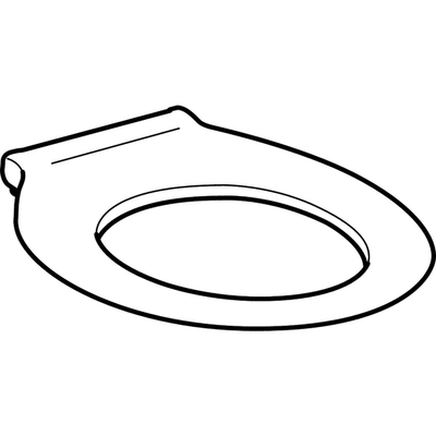 Geberit Basic WC-Sitzring, barrierefrei, antibakt, rund, Befestigung von unten, weiss, Farbe weiß Bild 6
