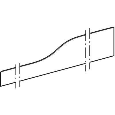 Geberit 4Bambini Front-Dekorblende, links, für 4 Waschtischarmaturen, Varicor, matt /, Farbe weiß Bild 4
