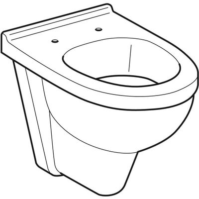 Geberit Plus4 (Renova Comfort) Wand-Tiefspül-WC, +40 mm erhöht, KeraTect, 420 x 350 x 535 x 535 mm, Farbe weiß Bild 7