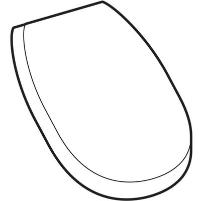 Geberit Urinal-Deckel, abnehmbar, Messing Scharnier chrom, Farbe weiß Bild 5