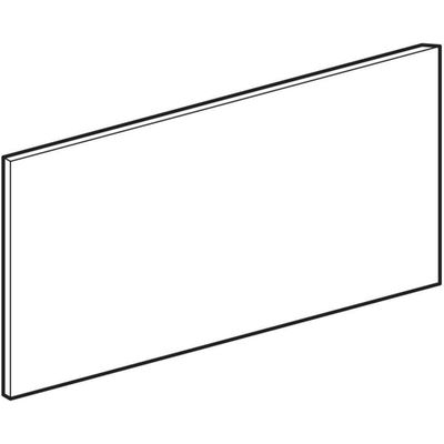 Geberit Dekorblende Seite, höheres Becken, Varicor, matt /, Farbe weiß Bild 4