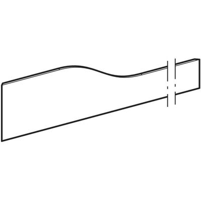 Geberit 3Bambini Front-Dekorblende, rechts, für 3 Waschtischarmaturen, Varicor, matt /, Farbe weiß Bild 4