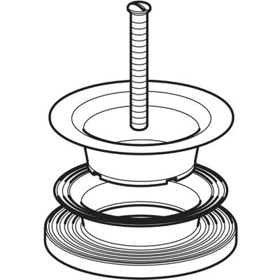 Geberit Ablaufventil, mit Dichtungsring d70 / di7 Bild 3