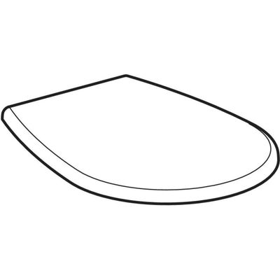Geberit Nr.1 WC-Sitz, WrapOver, rund, Edelstahl-Scharnier, Befestigung von unten, 20 x 460 x 355 mm, Farbe weiß Bild 6
